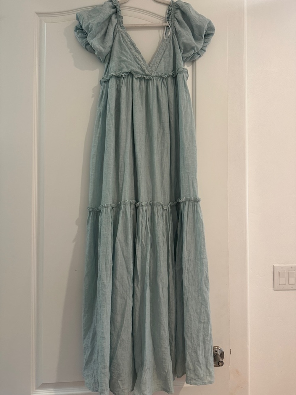 Lulu's Pale Seafoam Green Maxi Dress